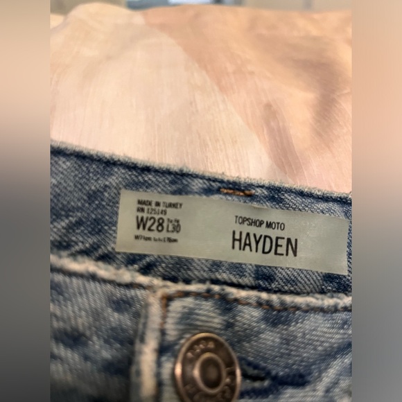 Top shop MOTO Hayden boyfriend distressed jeans W28 L30 - Picture 5 of 6
